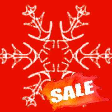 FX №195122 Snowflake pattern Sale