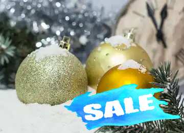 FX №195525  Sale background New Year`s sales