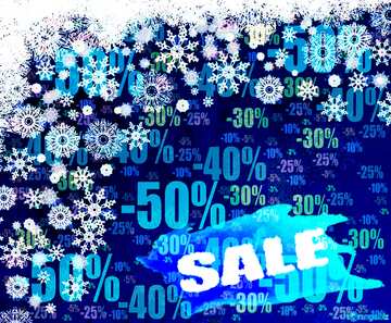 FX №195859  Light Blue Christmas winter sale banner template design background Store discount dark background.