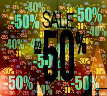 FX №195924  Sale 50% Infographic Discounts Business Design Template Banner Store discount dark background.
