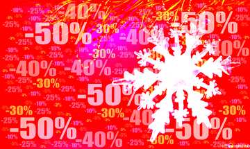 FX №195992  Winter sale snowflake bottom banner business responsive design Store discount dark background.