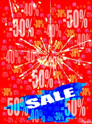 FX №195796  Beautiful background with Sale red lights Store discount dark background.