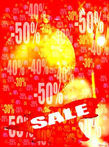 FX №195878  Christmas background blurred Hot Sale poster promo template Store discount dark background.