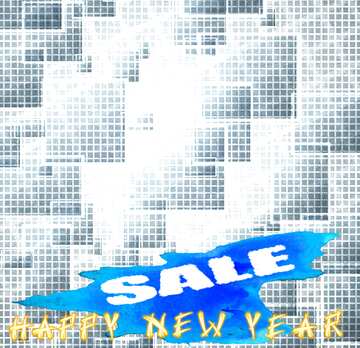 FX №195318 Winter sale happy new year tech abstract background
