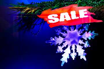 FX №195686 Winter sale snowflake  sales design responsive business illustration