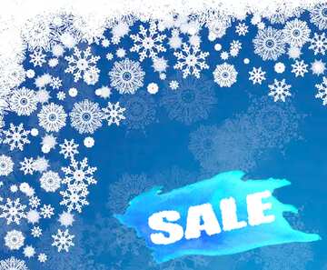 FX №195282 Light Blue Christmas winter sale banner template design background