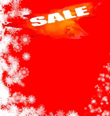 FX №195272 Background red Snowflakes winter sale banner template design background
