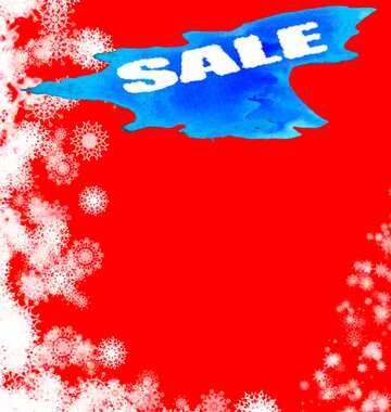 FX №195273 Background red Snowflakes winter sale banner template design background