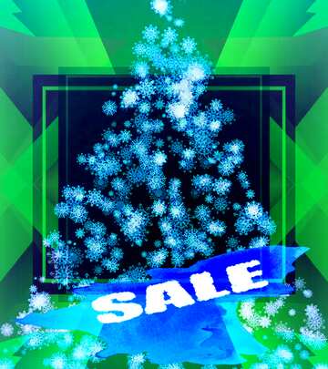 FX №195259 Christmas sales Cards winter sale banner template design background