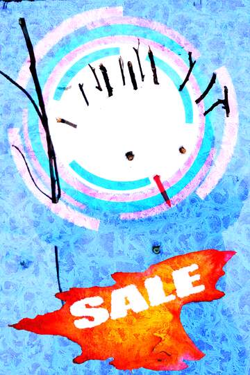 FX №195219 Snowman Frozen frame winter hot sale banner template design poster background