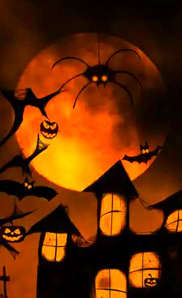 FX №195646 Halloween vertical poster backdrop