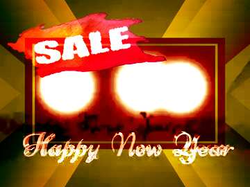 FX №195308 Happy New Year gold background powerpoint website infographic Winter sale