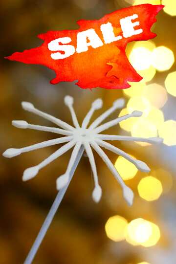 FX №195208 Blurred Christmas background with snowflake winter Sale Template