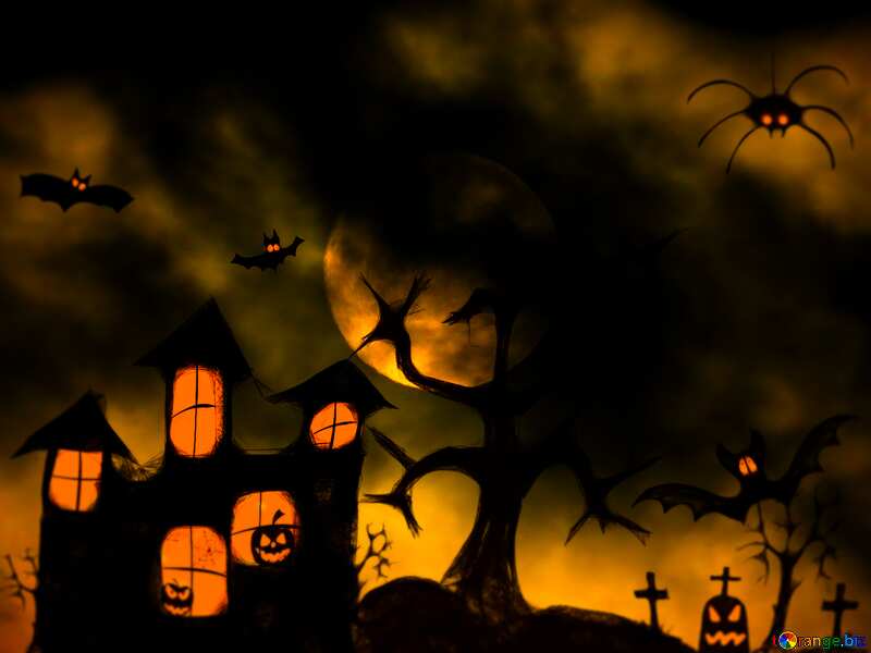 Halloween dark blur frame №40472