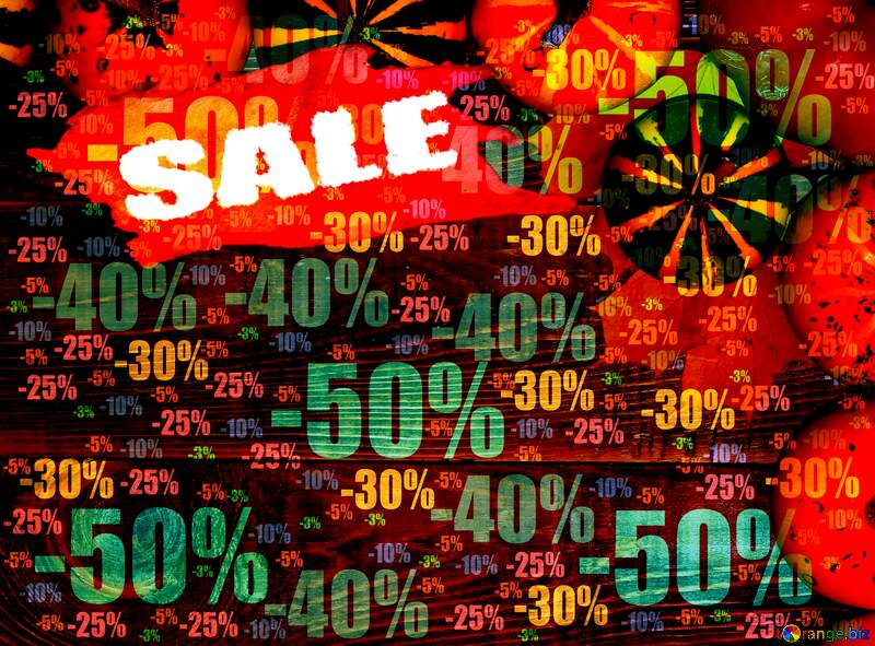  Autumn sales background with pumpkins Store discount dark background. №35216