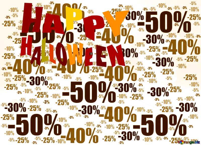 Store discount background. happy halloween №51545
