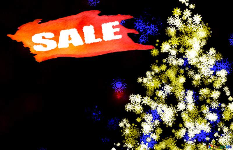 New year tree clipart Sale Background №40701