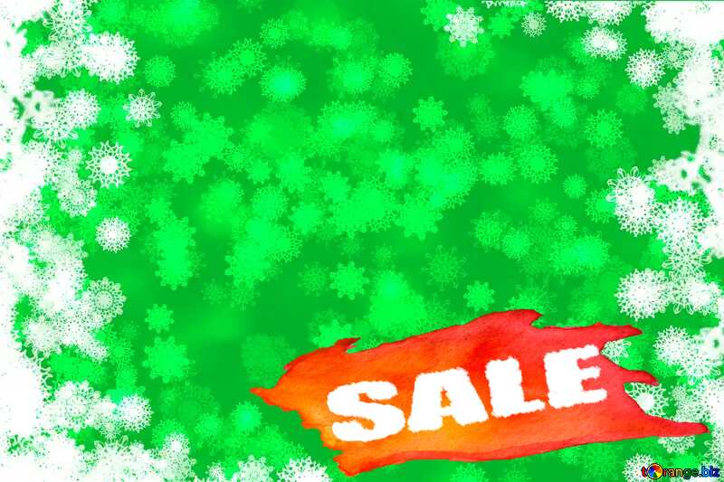 Green Background Christmas Sale №40705