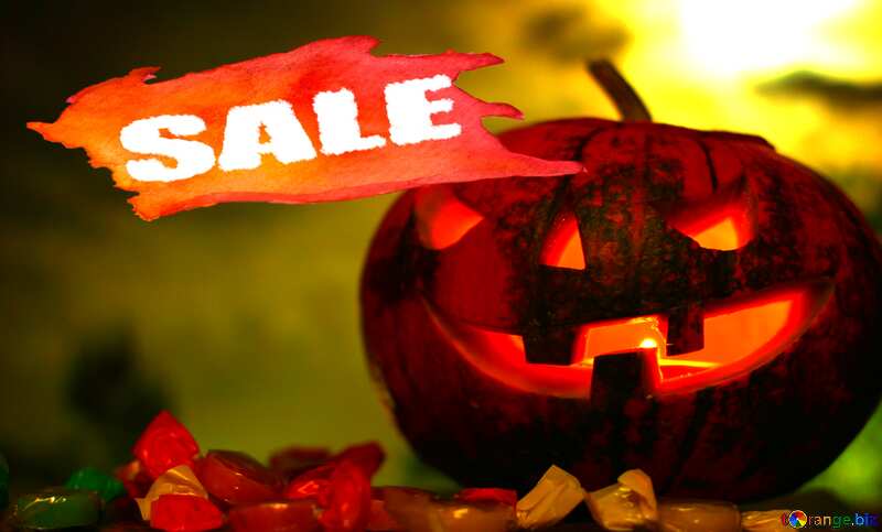  Design Background Pumpkin Halloween Sale №46173