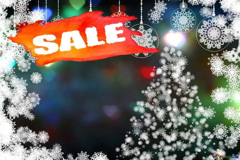 Background for Christmas sales №40693
