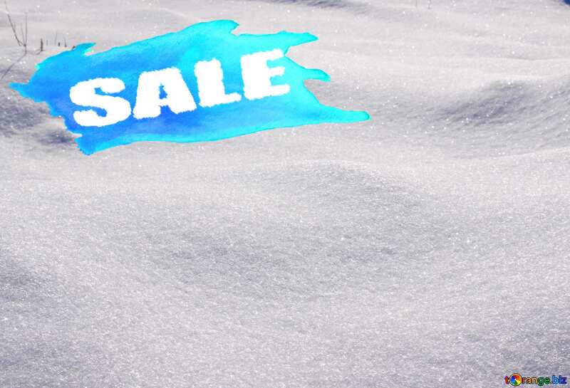 Winter Sale background Snow №833