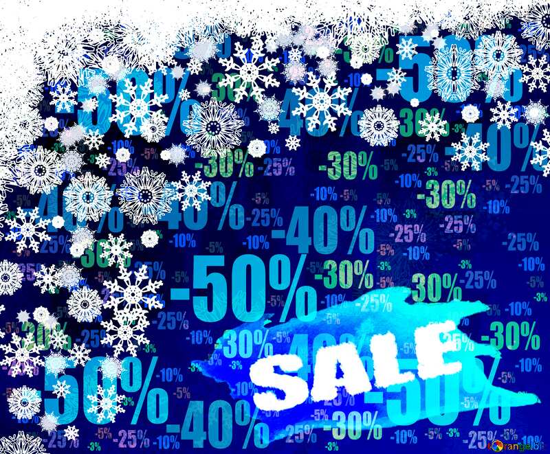  Light Blue Christmas winter sale banner template design background Store discount dark background. №40658