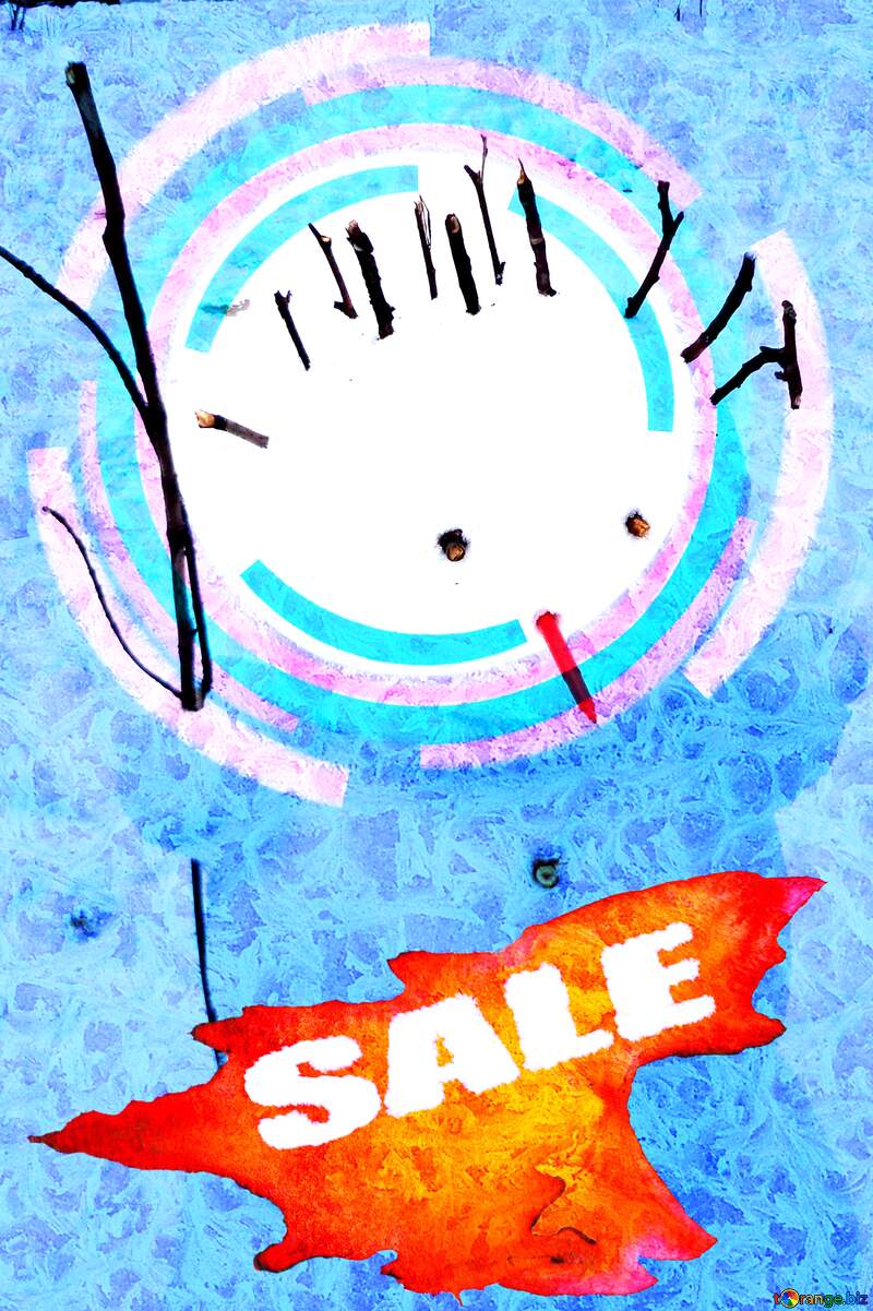 Snowman Frozen frame winter hot sale banner template design poster background №43058