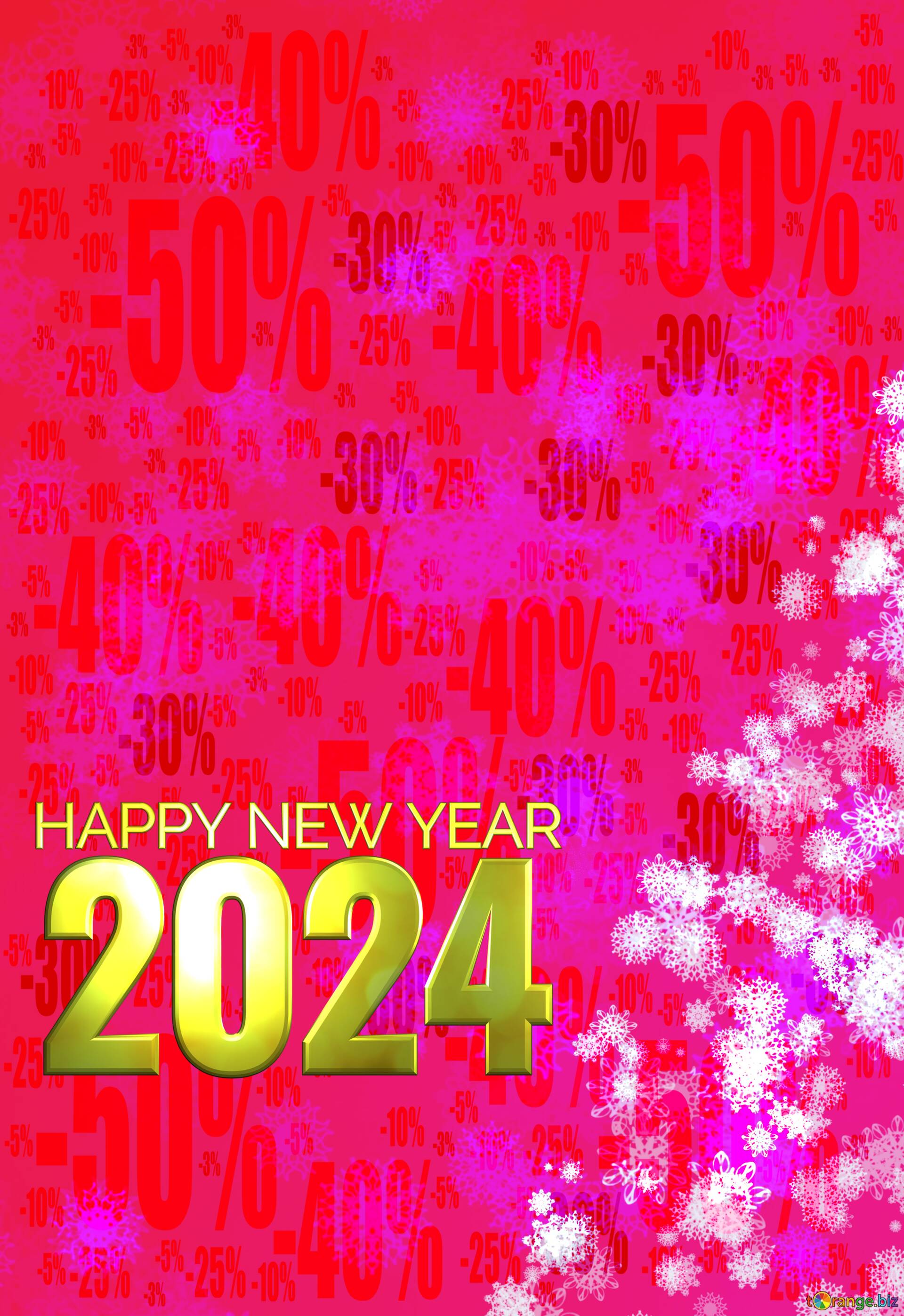 Download free picture New year pink winter sale background 2024 Sale