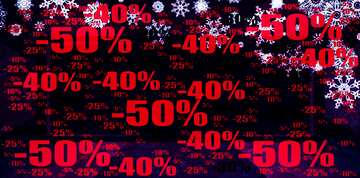 FX №196583  Sale offer discount template Dark Christmas Banner Background