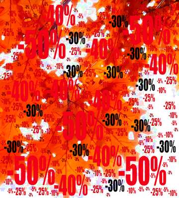 FX №196982 Autumn background Sale offer discount template