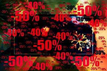 FX №196766 Christmas background Sale offer discount template