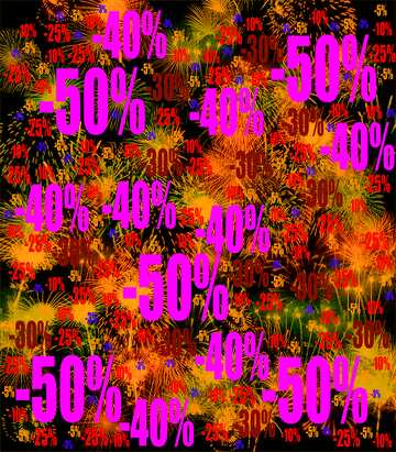 FX №196676  fireworks background Sale offer discount template