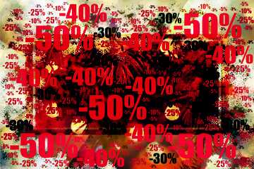 FX №196542 Background card Christmas Sale offer discount template