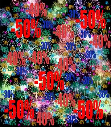 FX №196671 Background fireworks Sale offer discount template
