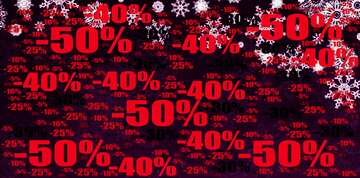 FX №196585  Dark Christmas background Sale offer discount template Red