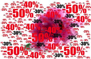 FX №196289  Sale offer discount template Sakura Flower Background