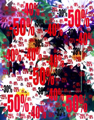 FX №196812 Floral background Sale offer discount template Flowers Layout Design