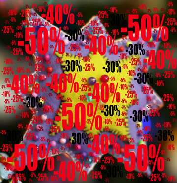 FX №196369 Christmas star Sale discount template