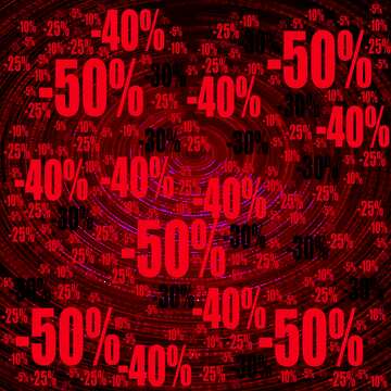 FX №196186  Abstract red Digital marketing red background Sale offer discount template