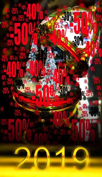 FX №196233  2019 3d render dark background Exclusive Christmas Decorations Sale offer discount template