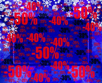 FX №196589  Blue Christmas internet media business background Sale offer discount template
