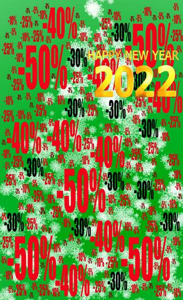 FX №196528 Clipart Christmas tree green of snowflakes Sale offer discount template