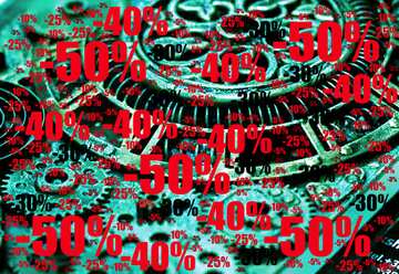 FX №196266  Sale offer discount template Steampunk Background