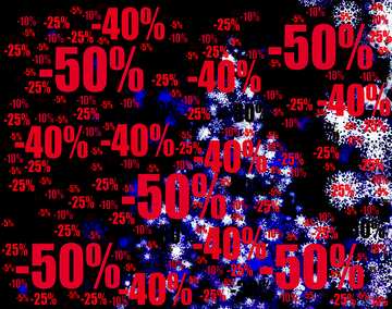 FX №196559 Christmas tree clipart Hot Sales Frame Background Shop promo dark background. Winter Sale offer...