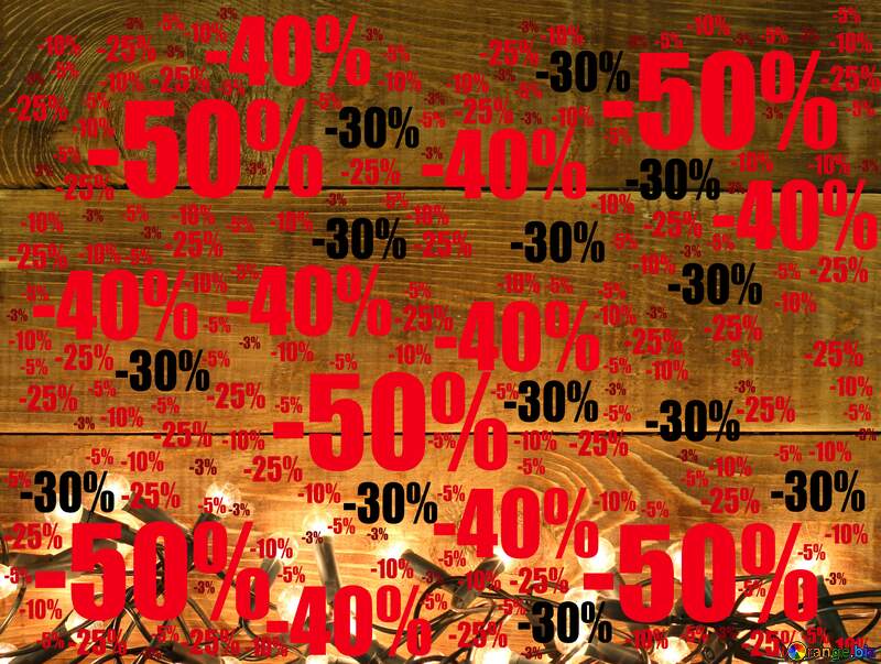 Christmas backdrop for Board announcements Sale offer discount template №37898