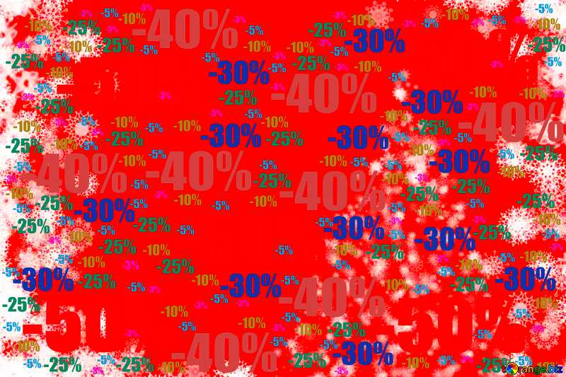  red with white sparkles Christmas tree Background Sale offer discount template №40696