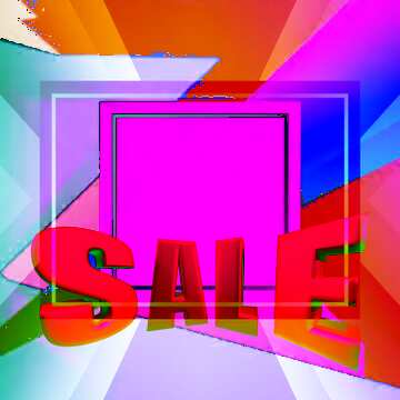 FX №197573  Geometrical Future Trend template frame design Sales promotion 3d letters sale background