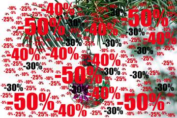 FX №197273  Sale offer discount template Christmas Background