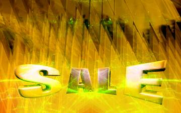 FX №197419  Sales promotion 3d Gold letters sale background Technology Futuristic Geometric Background Yellow