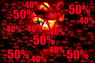 FX №197065  Sale offer discount template Horror Halloween Background